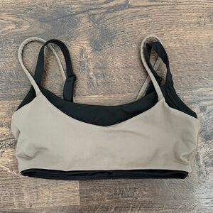 FORM Women's Black and Tan Sports Bra